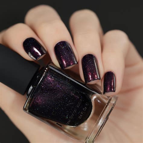 Mon Amour Dark Purple Holographic Nail Polish