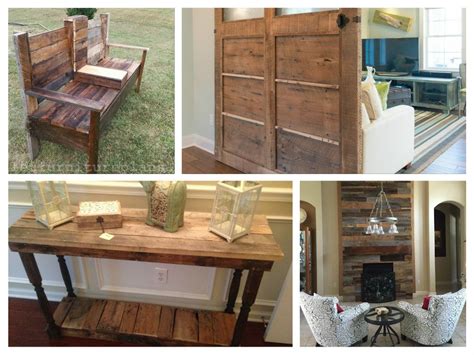 6 DIY Reclaimed Wood Projects: Benches, Doors, Foyer Table, Shiplap ...