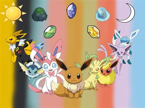 Kawaii Eevee Evolutions Fanart Eevee vaporeon jolteon and flareon for ...