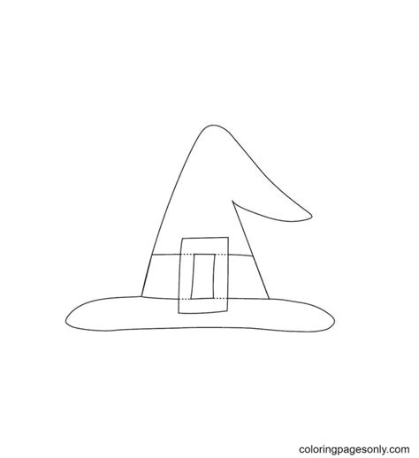 98 Witch Hat Coloring Pages - ColoringPagesOnly.com