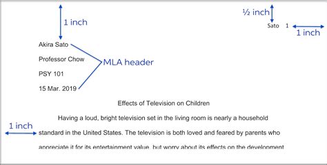 Mla 8Th Edition Word Template Collection