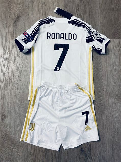 Cristiano Ronaldo 7 Juventus home 20/21 soccer jersey set | Etsy