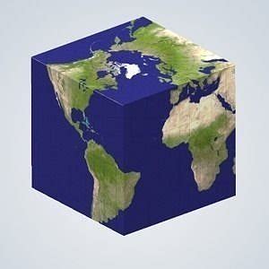 Earth Cube 3D model 3D printable | CGTrader