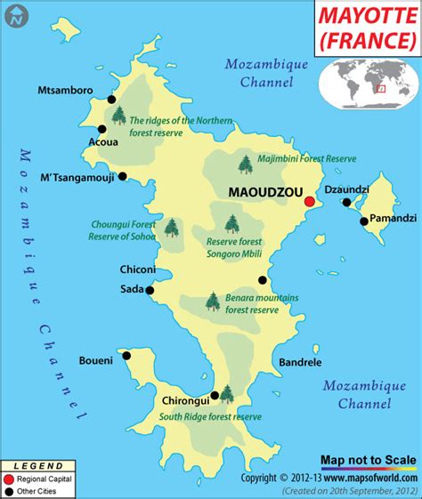MAYOTTE - GEOGRAPHICAL MAPS OF MAYOTTE (FRANCE)