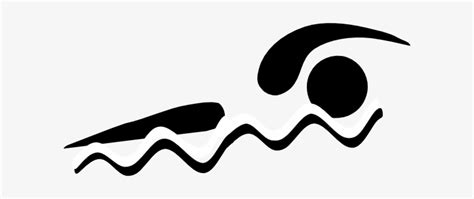 Swimming - Black And White Swimmer Clip Art PNG Image | Transparent PNG ...