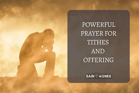 5 Powerful Prayer For Tithes And Offering: Printable Images