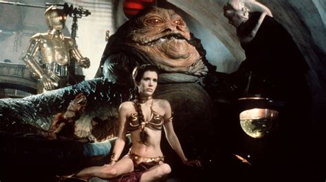 Carrie Fisher - Ms. Fisher as the bikini-clad hostage of Jabba the Hutt in “Star - The New York ...