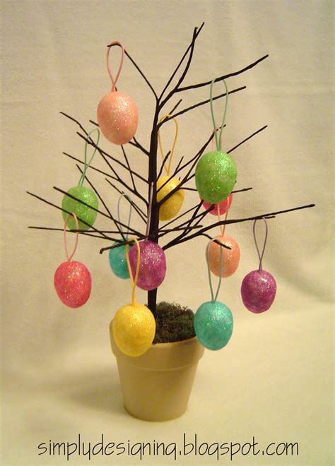 Dollar Store Pottery Barn Inspired Easter Egg Tree