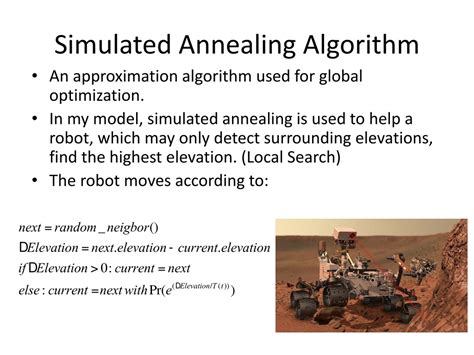 PPT - Simulated Annealing PowerPoint Presentation, free download - ID:152514