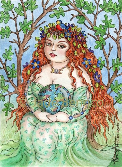 MOTHER EARTH Limited Edition Art Print From an Original Fantasy Art Painting - Etsy