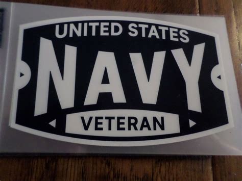 U.S MILITARY NAVY VETERAN WINDOW DECAL – Clay's Military