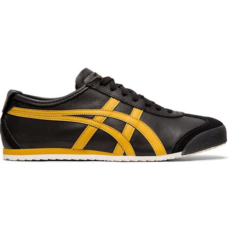 ASICS Onitsuka Tiger Mexico 66 Black/Honey Gold Unisex Sneakers ...