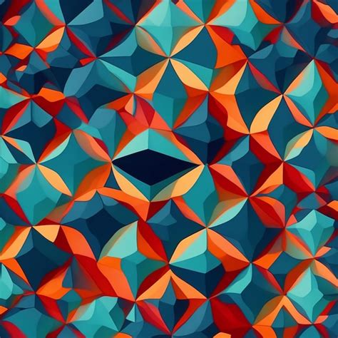 Premium AI Image | 2D pattern art voronoi pixel art illustration