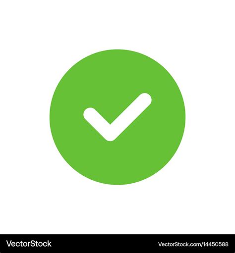 Tick icon Royalty Free Vector Image - VectorStock