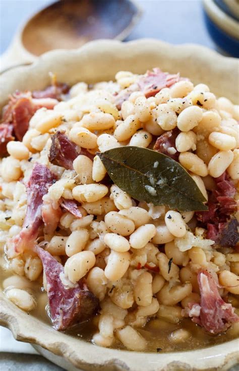 Slow Cooker White Beans - Spicy Southern Kitchen