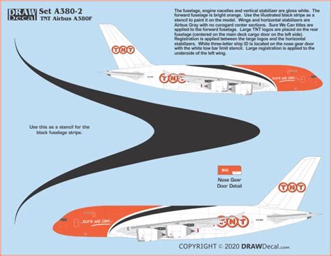 Airbus A380F - TNT Cargo Flight of Fancy Draw Decal -20-A380-02