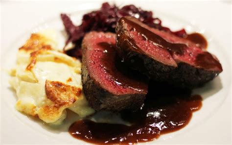 Seared Loin of Venison with Red Wine Chocolate Sauce - Inspired Cuisine