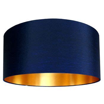 Handmade Gold Lined Lampshade Midnight Blue | Navy living rooms, Blue living room, Ceiling ...