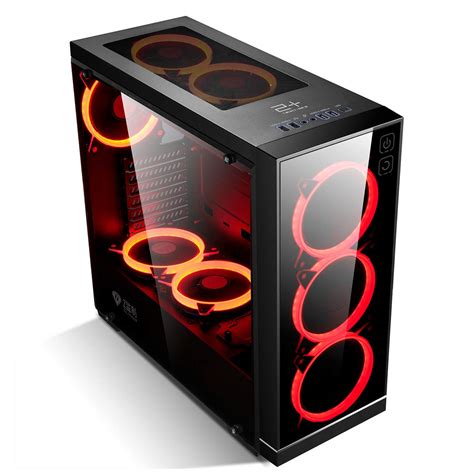 Buy GOLDEN FIELD Z3 Mid Tower Case Touch Power Button Gaming Computer Case ATX/M-ATX/ITX, PC ...