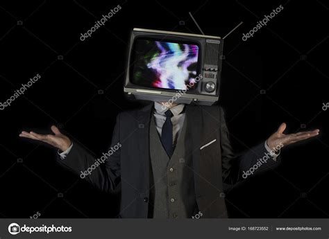 Tv head man Stock Photo by ©dubassy 168723552