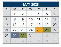 Faubion Middle - School District Instructional Calendar - Mckinney Isd - 2022-2023