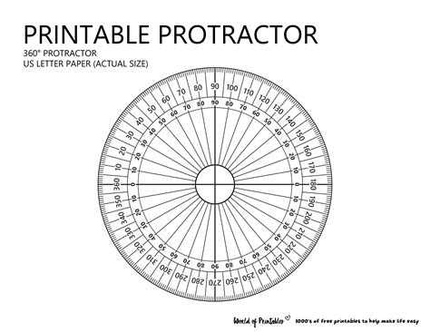 360 degree protractor free printable paper - printable protractors - Raleigh Mcmillanie