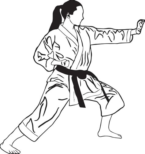 karate vector illustration 7933779 Vector Art at Vecteezy