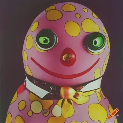 Poster of a horror film called "mr blobby" on Craiyon