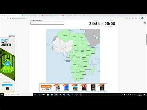 Sporcle - Countries of Africa Map - YouTube