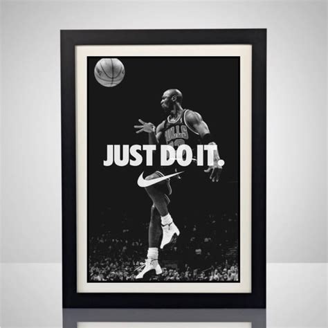 Nike Air Jordan Just Do It Poster Print NBA Sports Memorabilia Wall Art Home Decor Chicago Bulls ...