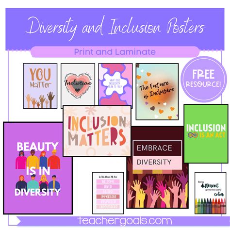 Diversity and Inclusion Posters - teachergoals.com