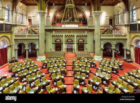 Legislative Assembly Hall in the Capitol Building of New York State, in Albany Stock Photo - Alamy