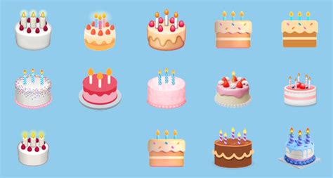 Birthday cake emoji