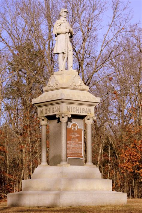 Shiloh Battlefield: Michigan Monument | Civil war monuments, Civil war generals, Battle of shiloh