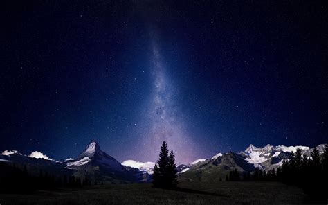 beautiful night sky-Mountain scenery wallpaper-2560x1600 Download ...