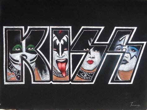 Rock Band Logos Rock Bands Caricatures Kiss Merchandi - vrogue.co