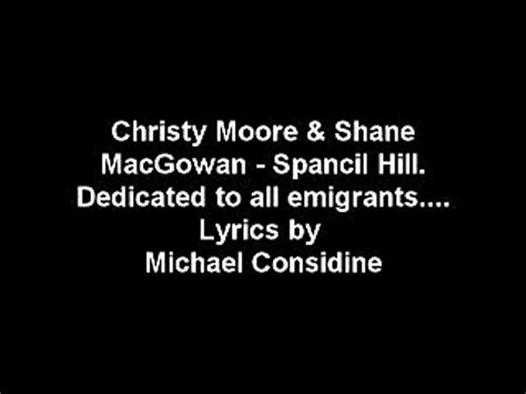 Christy Moore & Shane MacGowan - Spancil Hill; live version with lyrics ...