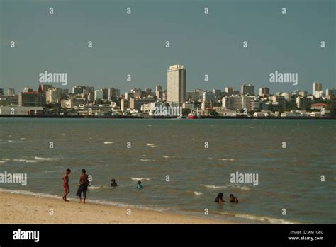 Maputo skyline from Katembe district. Maputo, Mozambique, Africa Stock ...