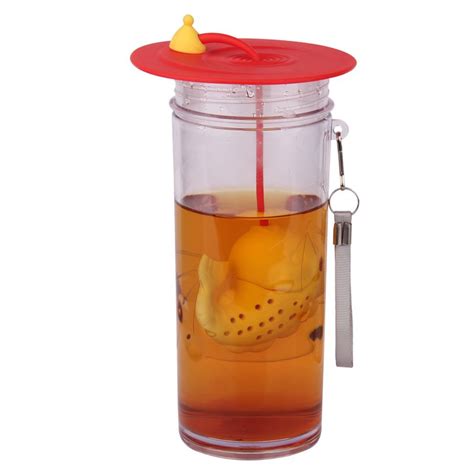 silicone tea infuser, Reusable heat-resistant silicone tea bag, fish ...