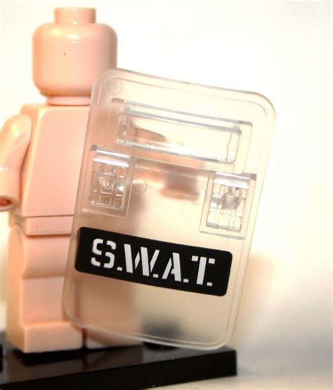 SWAT RIOT Police Shield for Lego Compatible Minifigure Toys