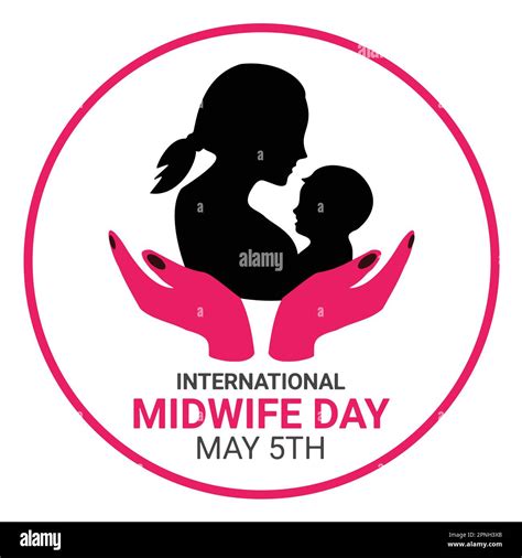 International Midwife Day. May 5Th. Vector illustration. Design for banner, poster or print ...