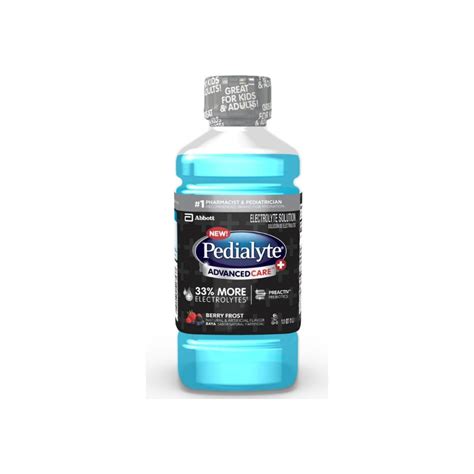 Pedialyte Advanced Care Plus Electrolyte Solution, Berry Frost, 1 Litre ...