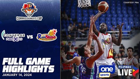 Rain or Shine Elasto Painters vs. Converge FiberXers highlights | PBA Season 48 Commissioner's ...