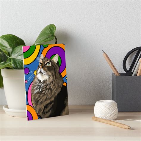 "Funky Cat" Art Board Print for Sale by elliegrintsaig | Redbubble