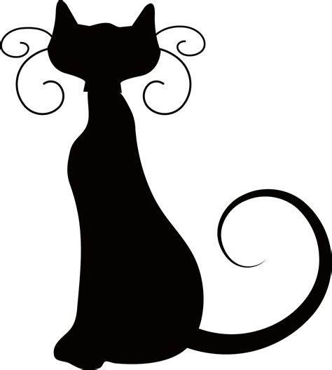 Black Cat Drawing Clip Art Halloween Scary Cat Png Download 3000 Images
