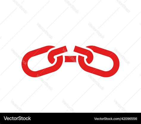 Broken chain as a symbol of the change of slavery Vector Image