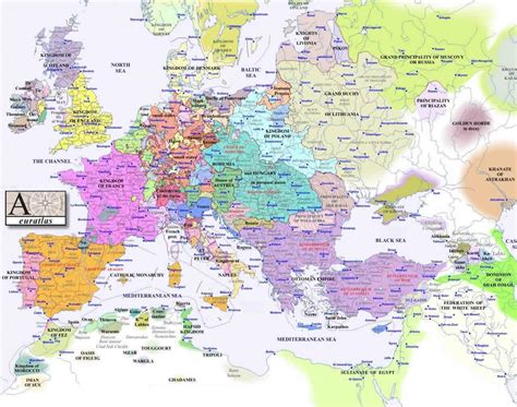 Europe Map 1500