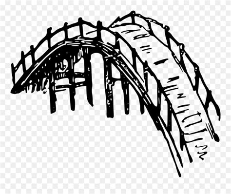 Easy Bamboo Bridge Drawing Clipart (#5219375) - PinClipart