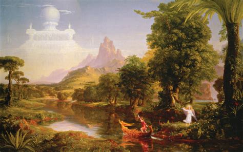 paintings, Thomas, Cole, The, Voyage, Of, Life Wallpapers HD / Desktop ...