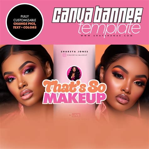 Canva Banner Template - Makeup